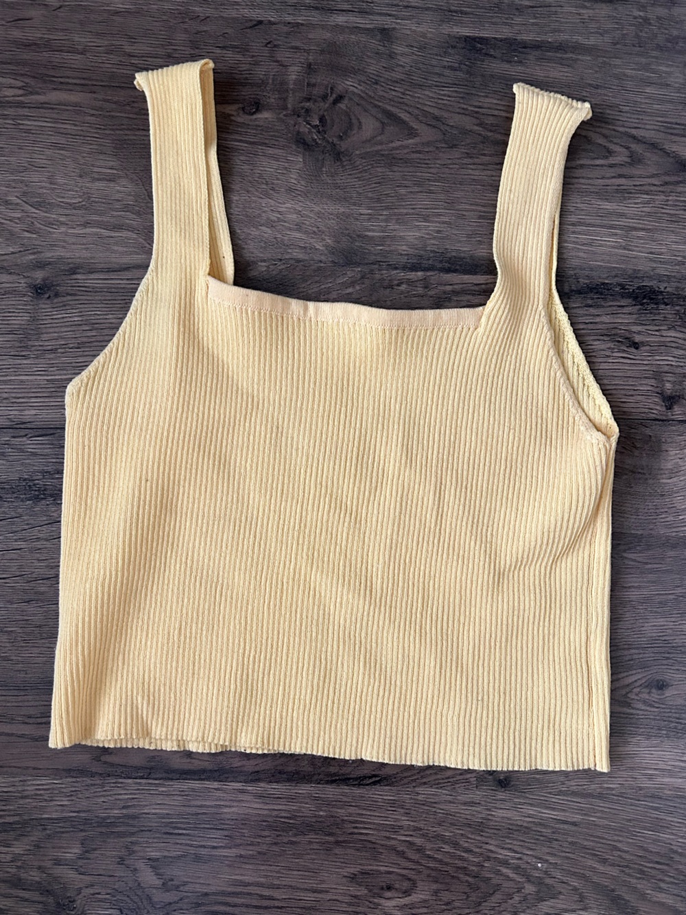 Women’s Ribbed Tank Sweater - mustard Yellow